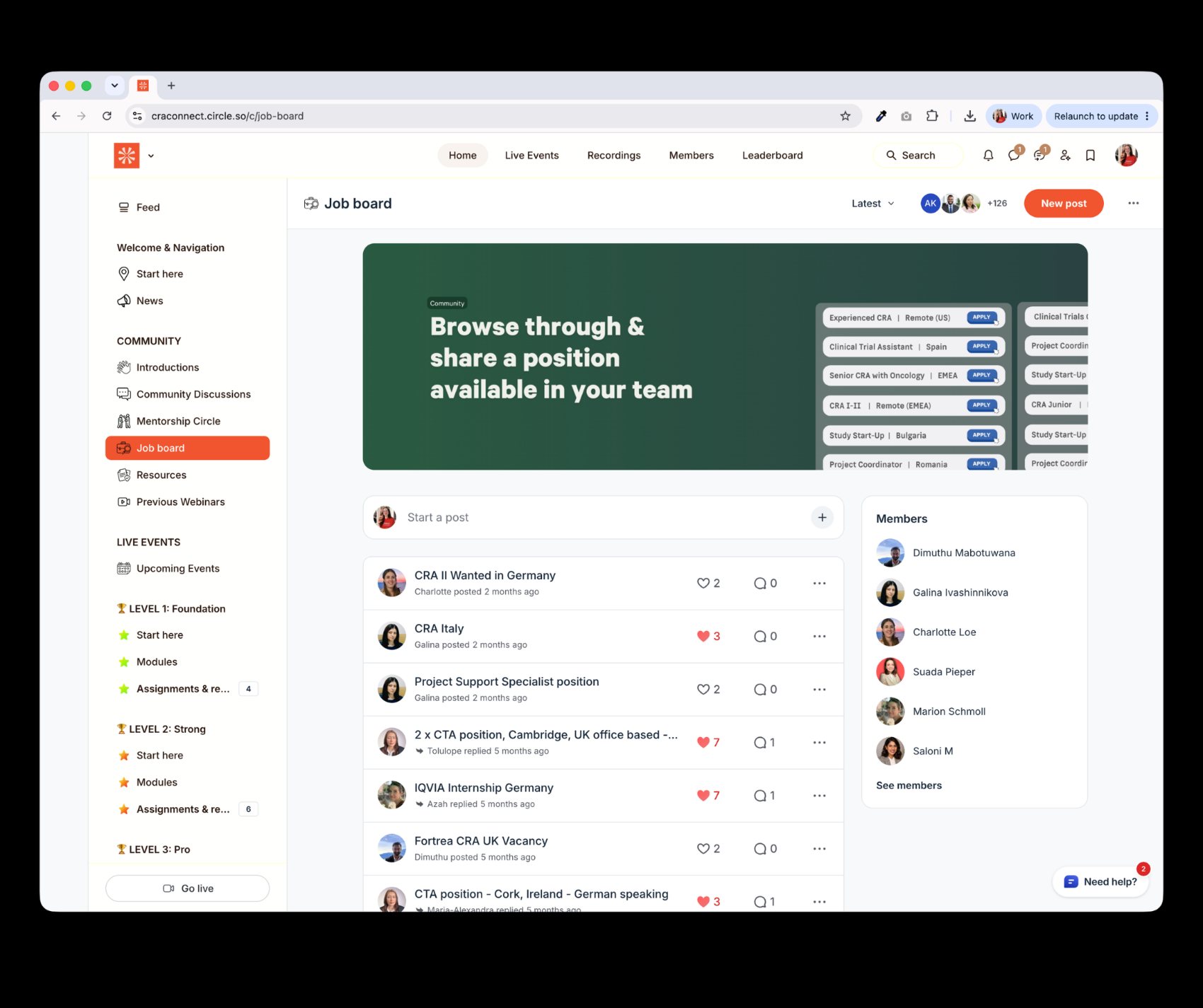 Job board
