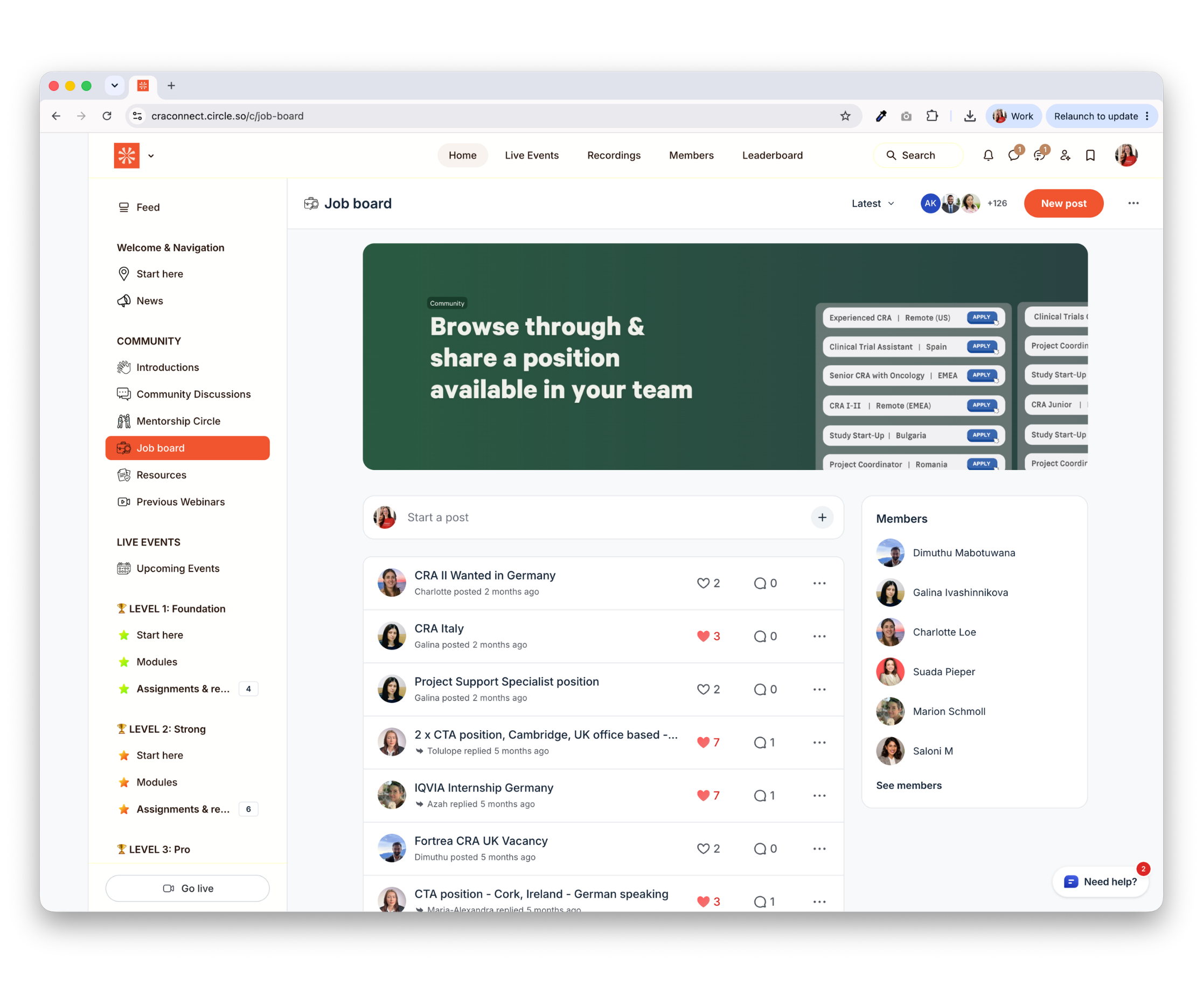 Job board